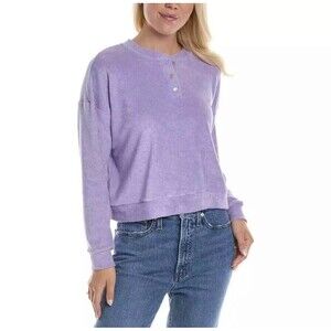 Donni. Lilac Terry Top Small Size Women’s Purple Pullover Sweater $114 New NWOT